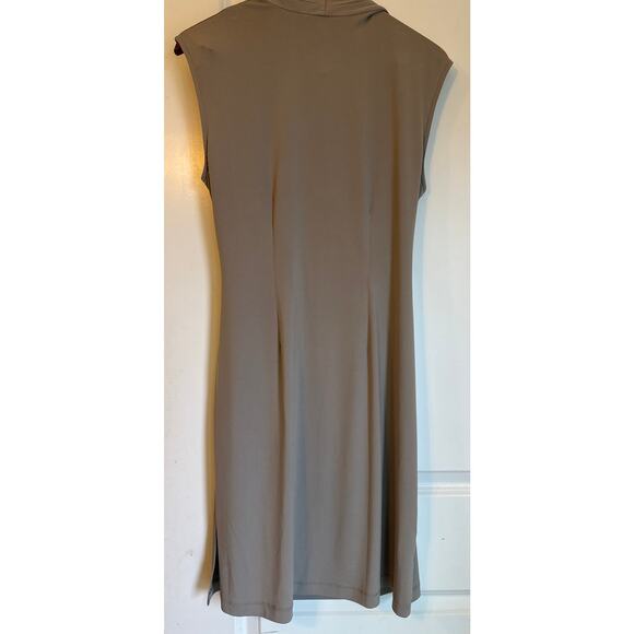 BCBG Max Azria Sleeveless Draped Neck Wrap-Style Dress - Picture 6 of 6